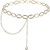 ElevateTech Women Waist Chain Chain Belt Metal Belly Chains Belt Western Adjustable Cute Decorative Accessories