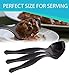 9 Inch Black Spoons (Set of 12)