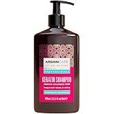 Arganicare Keratin Shampoo – Repairing & Nourishing Hair Care – Strengthens & Hydrates – Frizz Control – For Dry, Damaged & Color-Treated Hair – All Hair Types – 13.52 fl oz