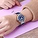 MINI FOCUS Women Simple Watches with Stainless Steel Mesh Band, Fashion Waistwatch (Blue, Luminous, Crystal Dial) Casual Watch for Women/Gril Gift MF0177L.04