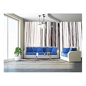 White Silk Thread in Sewing or Weaving Machine,Texture,Background - Removable Wall Mural | Self-Adhesive Large Wallpaper - 66x96 inches