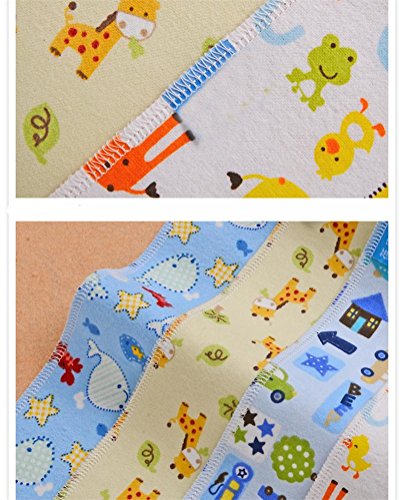 Monvecle 4pcs Pack Baby Infant Waterproof Cotton Changing Pads 18