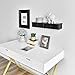 WELLAND Wall-Mounted Storage Shelf with 2 Drawers, Espresso