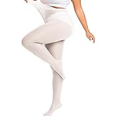 American Trends Plus Size Tights for Women Semi Opaque Stockings High Waist Pantyhose Nylons Soft Stretchy Tights
