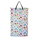 Large Hanging Wet Dry Bag for Baby Cloth Diapers or Laundry (Zoo)