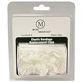 Replacement Clips for Elastic Bandages, Plastic (Pack of 50), MCR Medical