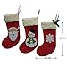Creazy 3pcs/set Christmas Decorations Santa Claus Snowman Candy Socks Gifts Bag