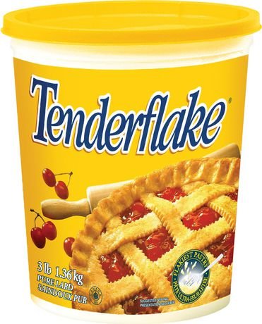 Canadian Tenderflake Pure Bakers Lard 1.36kg 3 Pounds