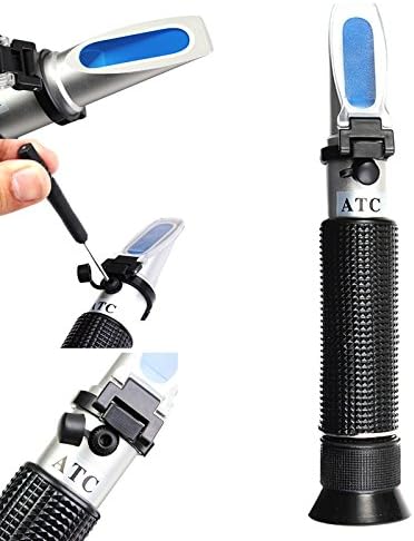 Lanbowo Salinity Meter Refractometer Water Reader Marine 0~100% Salt Aquarium Tester