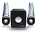 Sharper Image SBT5013 Wall Powered Bluetooth Water Speakers with Lights - Light Up Dancing Water Speakers - 2.1 Stereo System with Subwoofer - Works Also as Computer Speakers [Improved Version]