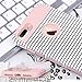 ULAK iPhone 7 Plus Case, Slim Dual Layer Protection Scratch Resistant Hard Back Cover Shock Absorbent TPU Bumper Case for iPhone 7 Plus 5.5 inch - Minimal Rose Gold Stripes