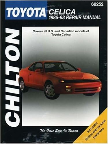 Toyota Celica 1986 93 Chilton Total Car Care Series Manuals Chilton 0035675084130 Amazon Com Books
