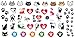 I Love My Cat Kitten Paw Prints Water Slide Nail Art Decals- Salon Quality!