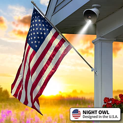 Night Owl 8 Channel 4K Bluetooth DVR with 1TB Hard Drive and 4 Wired 4K Spotlight Cameras with Audio Alerts and Sirens