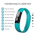 LETSCOM Fitness Tracker, Fitness Tracker Watch with Heart Rate Monitor,Slim Touch Screen and Wristbands, Wearable Waterproof Activity Tracker Pedometer,Green for Android and iOS