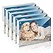 Acrylic Picture Frame, TWING 5 x 7 Inch 5 Pack Acrylic Photo Frame Horizontal Magnet Double Sided Acrylic Frames Set with Microfiber Cloth,12 + 12MM Thickness Clear Picture Frame Desktop Display Gift Ideal