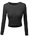 Super Cute Hi Low Crop Top Knit Sweater Charcoal Size S