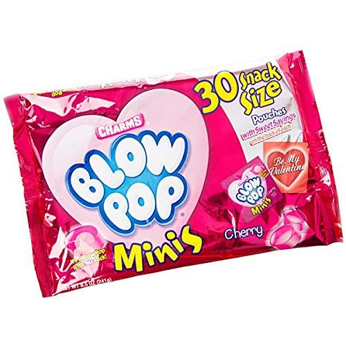 CHARMS VALENTINE BLOW POP MINIS SNACK SIZE PACKS: 30-PIECE BAG