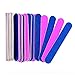 Sumind 200 Pack Disposable Nail Files Double Sided Nail Buffering Files Emery Boards Manicure Pedicure Tools Set (Blue and Pink)