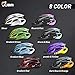 JBM international JBM Adult Cycling Bike Helmet Specialized for Mens Womens Safety Protection Red/Blue/Yellow (Black & Pink, Adult)