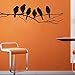 Wall stickers Decal Removable Black Bird Tree Branch Art Home Mural Decor