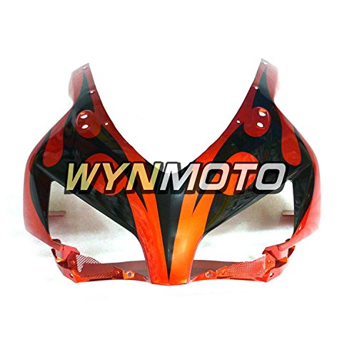WYNMOTO ABS Plastic Injection Motorcycle Fairing Kit For Honda CBR1000RR 2004 2005 Orange Gold Flame Sportbike Covers - Thumbnail 2