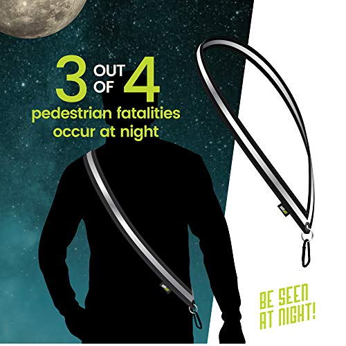 MOONSASH Midnight > USA Made Patented Reflective Night Walking Gear in