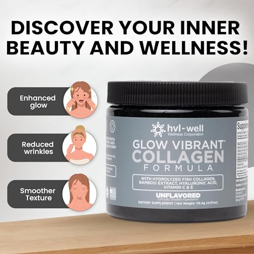 HVL-WELL ORGANIC COLLAGEN PEPTIDE POWDER UNFLAVORED, 20 SERVINGS, 115.4G