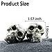 Vodolo (2 Pack) Whiskey Stones - 100% Natural Pure Granite Skull Bone Chilling Rocks for Whiskey Scotch Vodka Beverage Wine Stones, Reusable Hand Carved Chill Stones with Gift Box