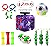 EDsports 12 Pack Sensory Fidget Toys Set-Bike Chain,Marble Fidget Toys,Rainbow Magic Stress Balls,Squeeze-a-Bean Soybeans for Autism Children/Adults Relieves Stress