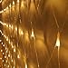 Net String Light Outdoor String Light Garden Tree Mesh Light Twinkle Light 9.8ft x 6.6ft 200LED 8Mode for Tree-wrap Lawn backyard Xmas Thanksgiving Decor, Connectable(Warm White)
