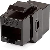 Monoprice Cat6 Inline Coupler Type Keystone Jack, Black (107297)