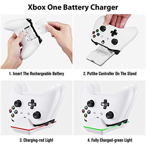 5 Xbox+Controller+Charging+Rechargeable+Controllers+360