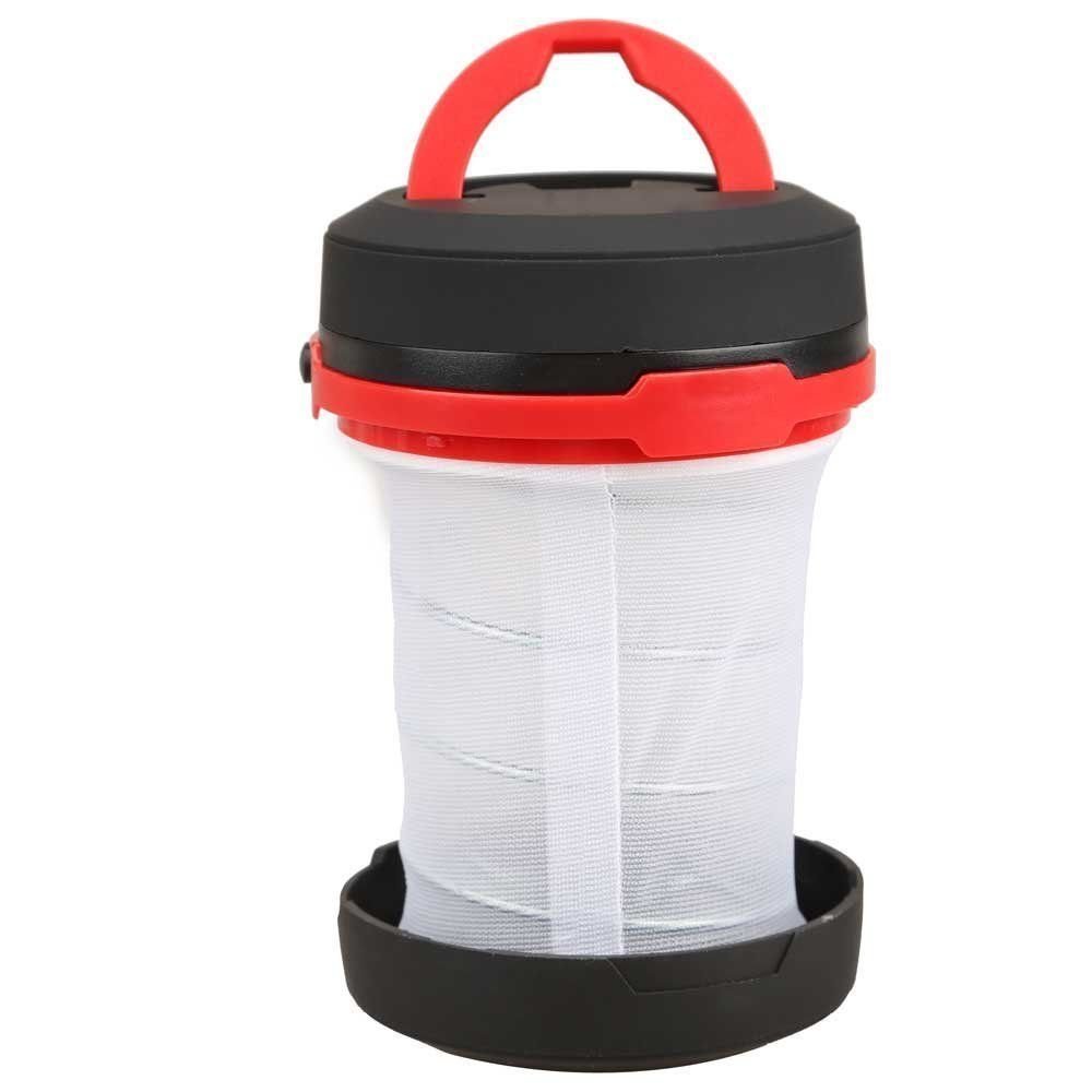 CareforYou® Multifunctional Pop-up LED Camping Tent Lantern Hiking Light Waterproof Portable Collapsible Outdoor Night Emergency Lamp Ultralight Flashlight 3in1 (Red)