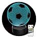 3D Optical Illusion Lamp Soccer Ball Night Light Birthday Gifts for Kids 7 Color Changing Soccer Light with Remote for Home Decor Toys for Sport Fans
