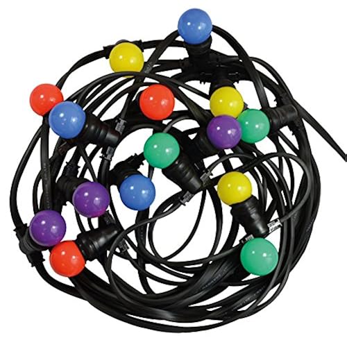 Tibelec 167190 Guirlande Lumineuse Extérieure Avec 15 Ampoules Led