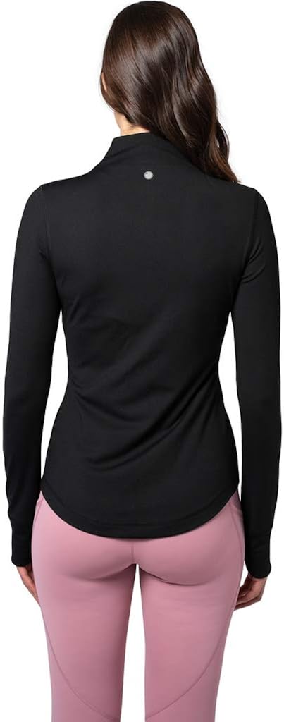 Yogalicious Womens Ultra Soft Lightweight Full Zip Yoga Jacket with Zipper Pockets at  Women’s Clothing store