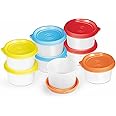 Condiment Cups container with Lids- 8 pk. 5 oz.Salad Dressing Container to go Small Food Storage Containers with Lids- Sauce Cups Leak proof Reusable Plastic BPA free for Lunch Box Picnic Travel