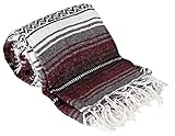 Canyon Creek Mexican Style Falsa Yoga Blanket (Burgundy)