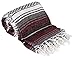 Canyon Creek Mexican Style Falsa Yoga Blanket (Burgundy)