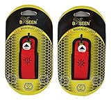 LED Slap Bracelets / Armbands - Set of 2 - High Visibility Night Time Safety