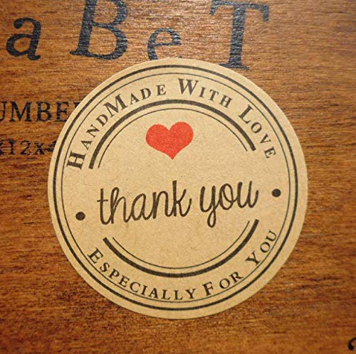 Hosoon Thank You Stickers for Cards Gifts Envelopes Boxes (1000pcs)