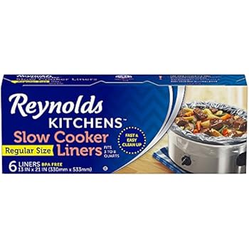 Reynolds Kitchens Premium Slow Cooker Liners - 13 x 21 Inch, 6 Count