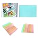 BAKHUK 9pcs Refrigerator Liners, Refrigerator Mats for Glass Shelves Washable, Fridge Shelf Liners Covers Pads, Kitchen Refrigerator Accessories, 3 Green, 3 Pink, 3 Blue