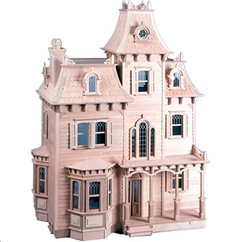 NEW The Beacon Hill Wood Dollhouse Kit Victorian Heirloom 7 Rooms 2 Hallways