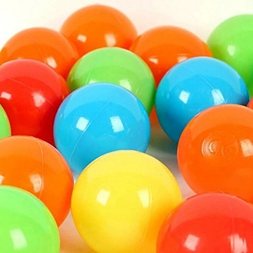 HEART SPEAKER 50 Pcs Baby Colorful Soft Plastic Water Pool Ocean Wave Ball Outdoor Funny Toys size 5.5 cm