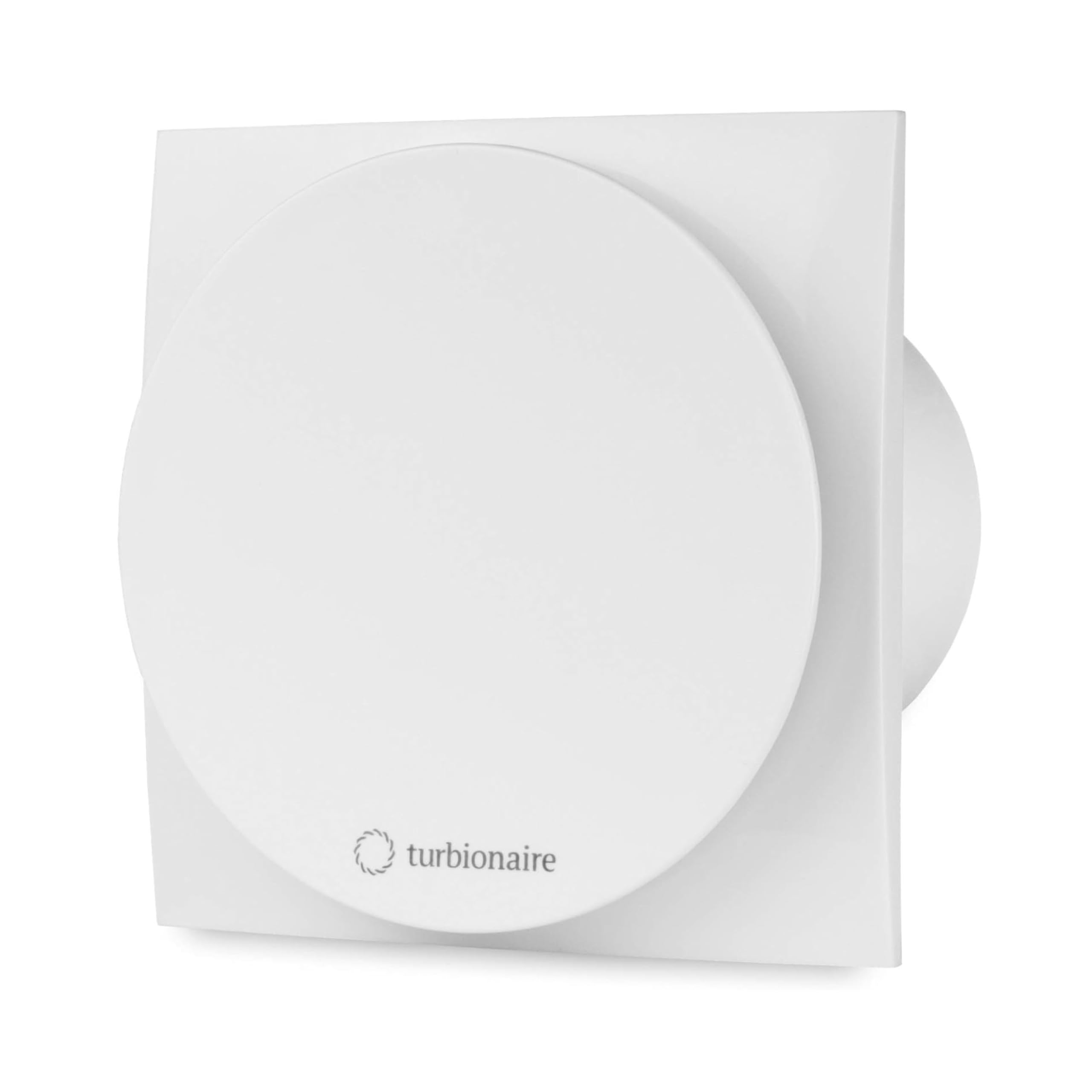 Turbionaire Mio 100 LL SW Bathroom Extractor Fan 100 mm / 4", 80 m3/h, White, Ball Bearing Motor, Minimalistic Design, Quiet Anti Back Draught Shutter, Perimetral Suction, IPX4 Protection