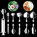 3D Gelatin Art Tools Set of 10 PCS Stainless Steel Jelly Cake Needles Coming with One 10ml Syringe Pudding Pastry Nozzles