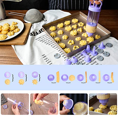 10" Cake Carrier with Handle and Cupcake Injector Icing Gun, Cake Cupcake Holder Container with