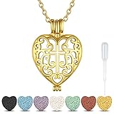 Bestyle Celtic Cross Heart Women Gold Locket Amulet